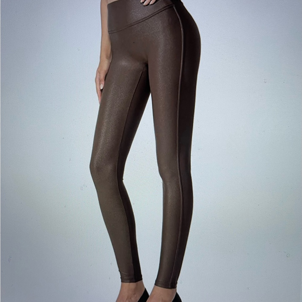 Faux leather leggings